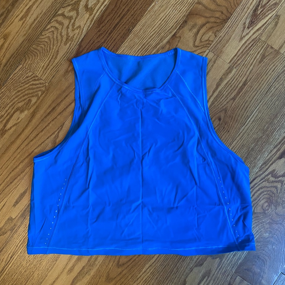 Lululemon Sculpt Cropped Tank - Poolside